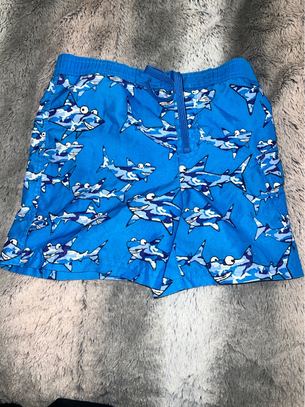 Circo Blue Shark Print Swim Trunks